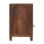 Arc-Line Bedside Tabl | Roasted Almond Finish - Avivra