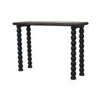 Spindle Linear Console – Carbon Ash Solid Mango Wood - Avivra