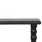Spindle Linear Console – Carbon Ash Solid Mango Wood - Avivra
