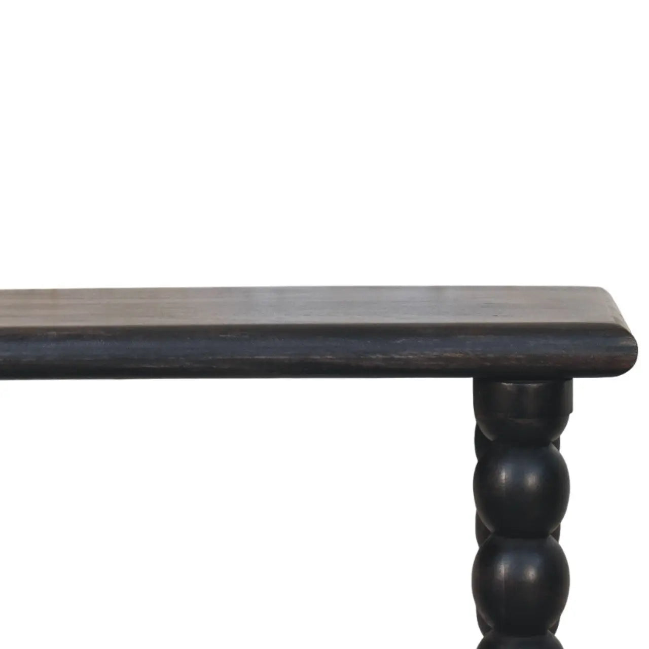 Spindle Linear Console – Carbon Ash Solid Mango Wood - Avivra