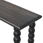 Spindle Linear Console – Carbon Ash Solid Mango Wood - Avivra