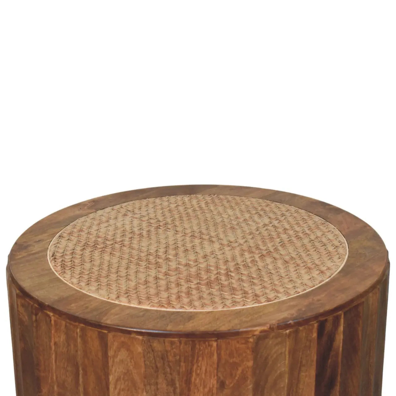 Saffron Rattan Coffee Table – Golden Teak Finish - Avivra