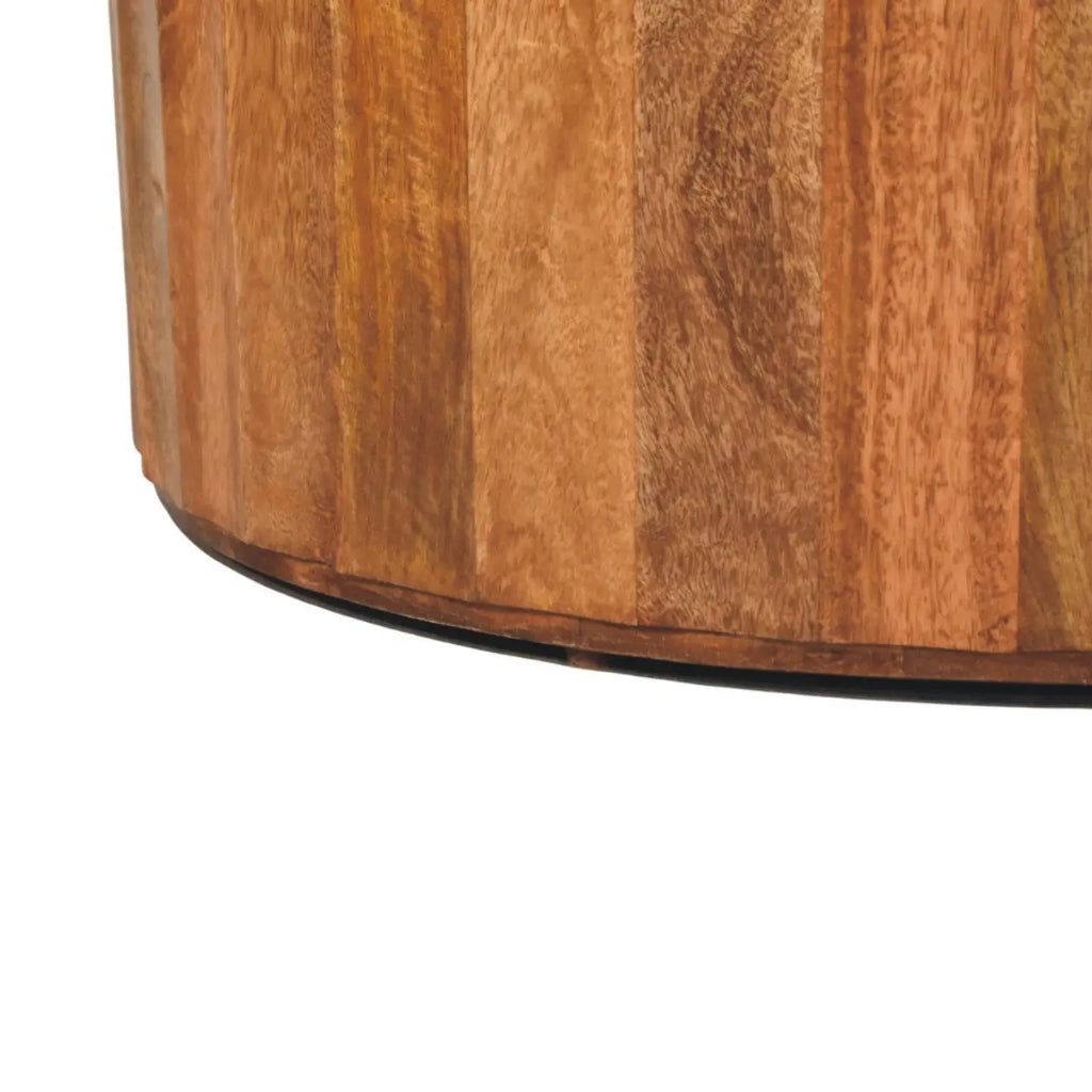 Saffron Rattan Coffee Table – Golden Teak Finish - Avivra
