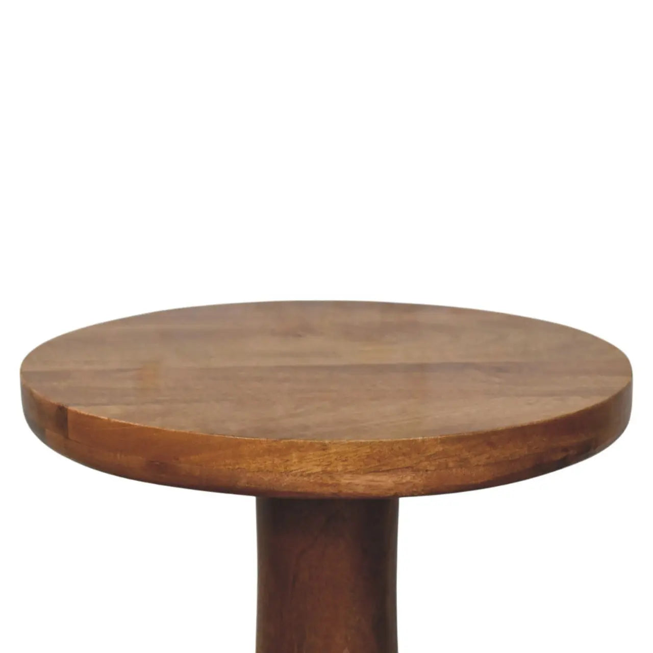 Curved Base Side Table | Amber Oak Finish - Avivra