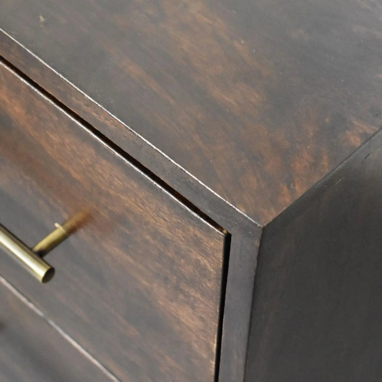 Spindle Mocha Bedside Table | Velvet Mocha Finish Avivra