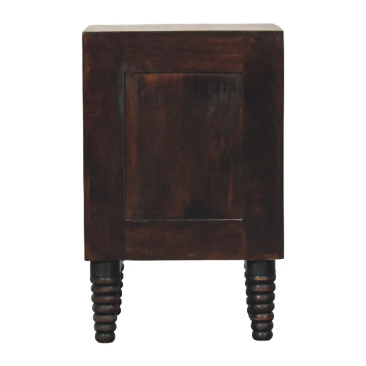 Spindle Mocha Bedside Table | Velvet Mocha Finish Avivra