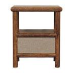 Solara Rattan Bedside Table | Golden Teak Finish Avivra