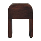 Curved Bedside Table | Roasted Almond Finish Avivra
