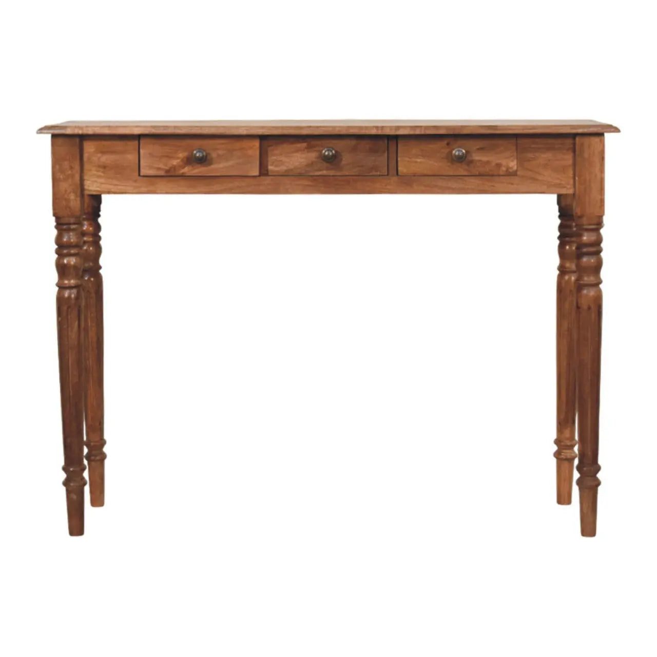 Three Drawer Console with Turned Legs Avivra