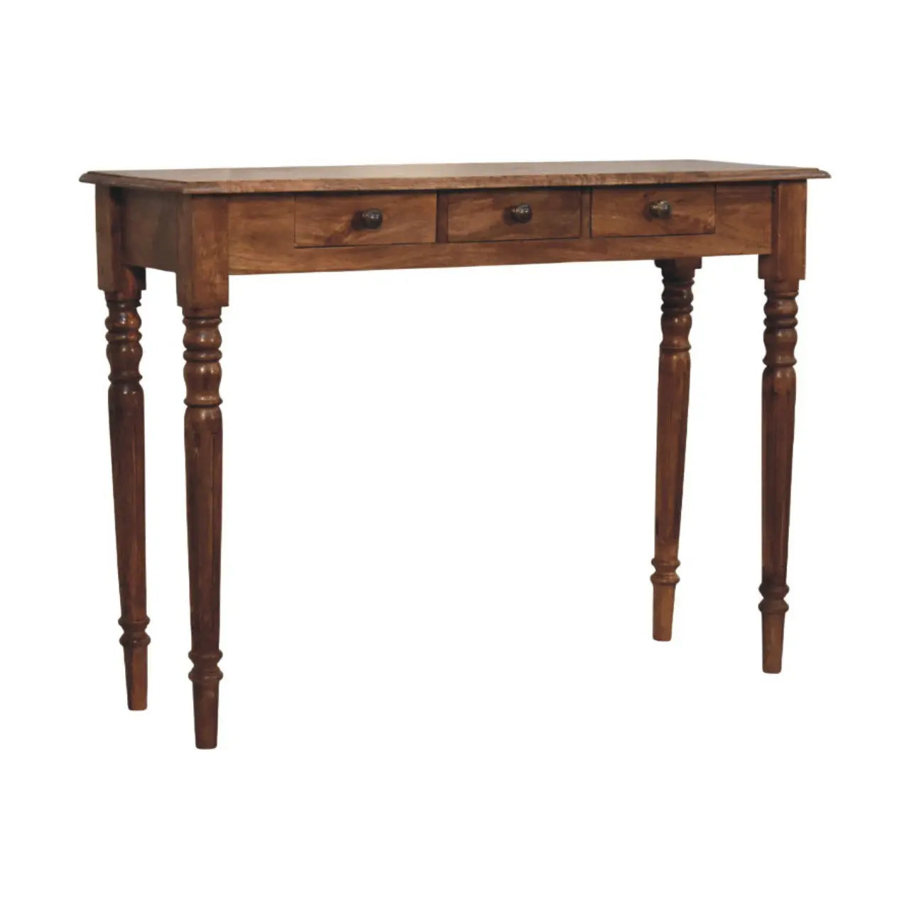 Three Drawer Console with Turned Legs Avivra