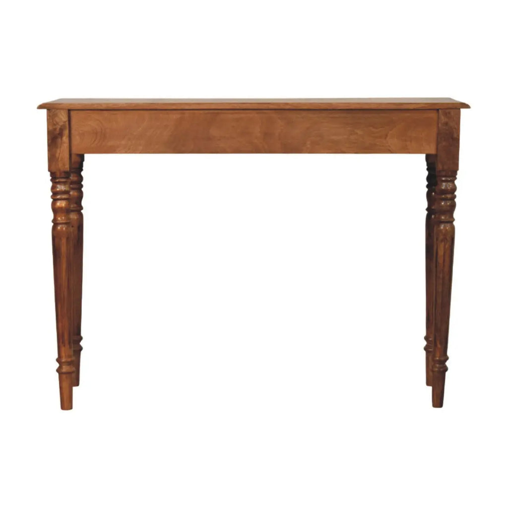 Three Drawer Console with Turned Legs Avivra