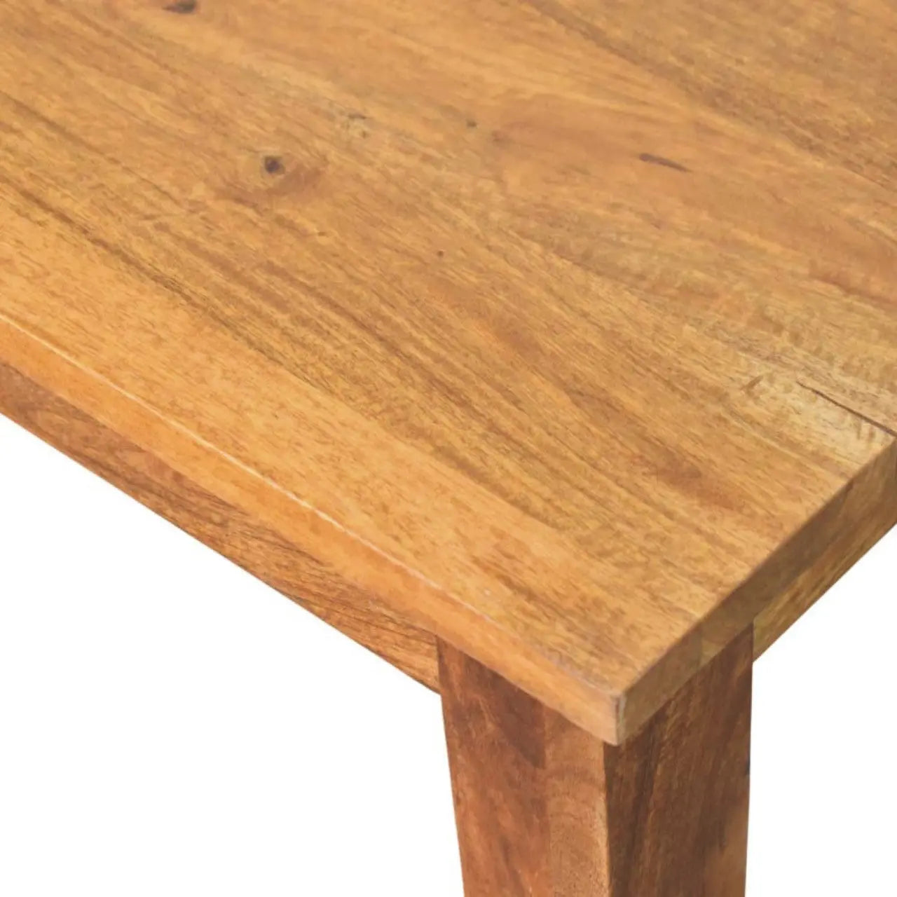 Golden Teak Solid Wood Dining Table Avivra