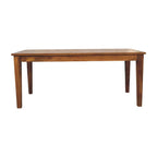 Classic Golden Teak Solid Wood Dining Table Avivra