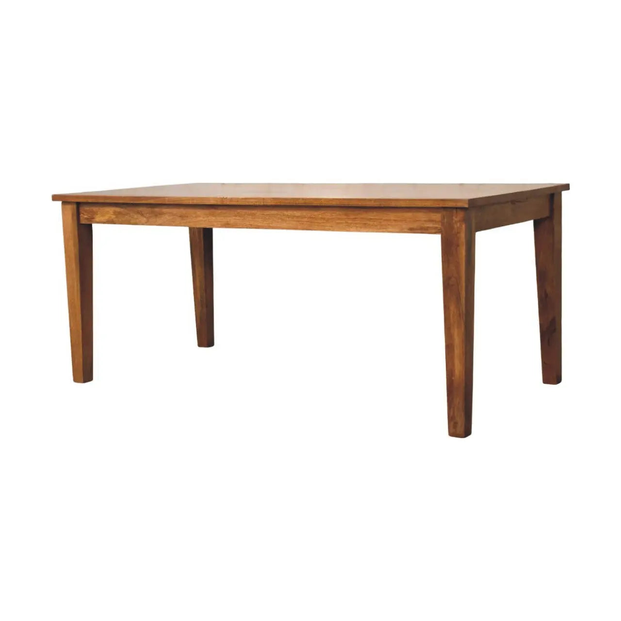 Classic Golden Teak Solid Wood Dining Table Avivra