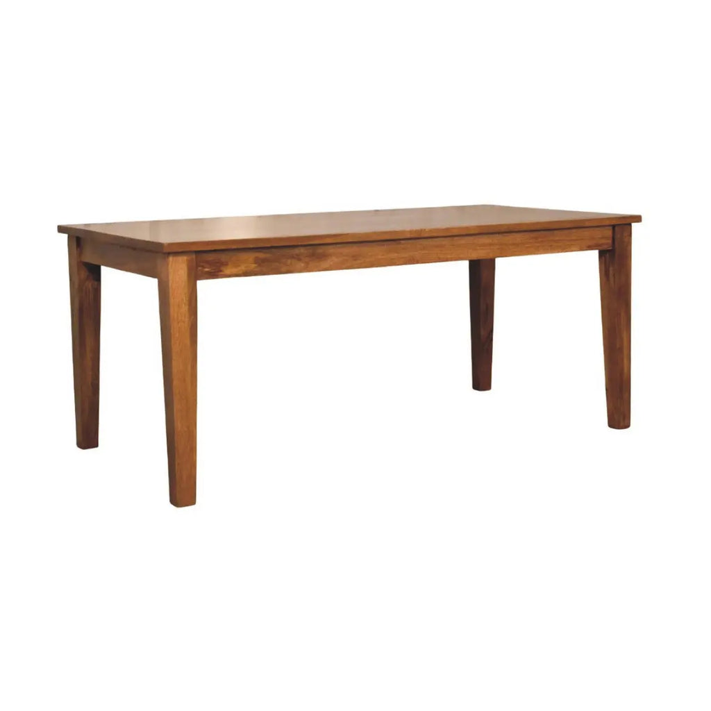 Classic Golden Teak Solid Wood Dining Table Avivra