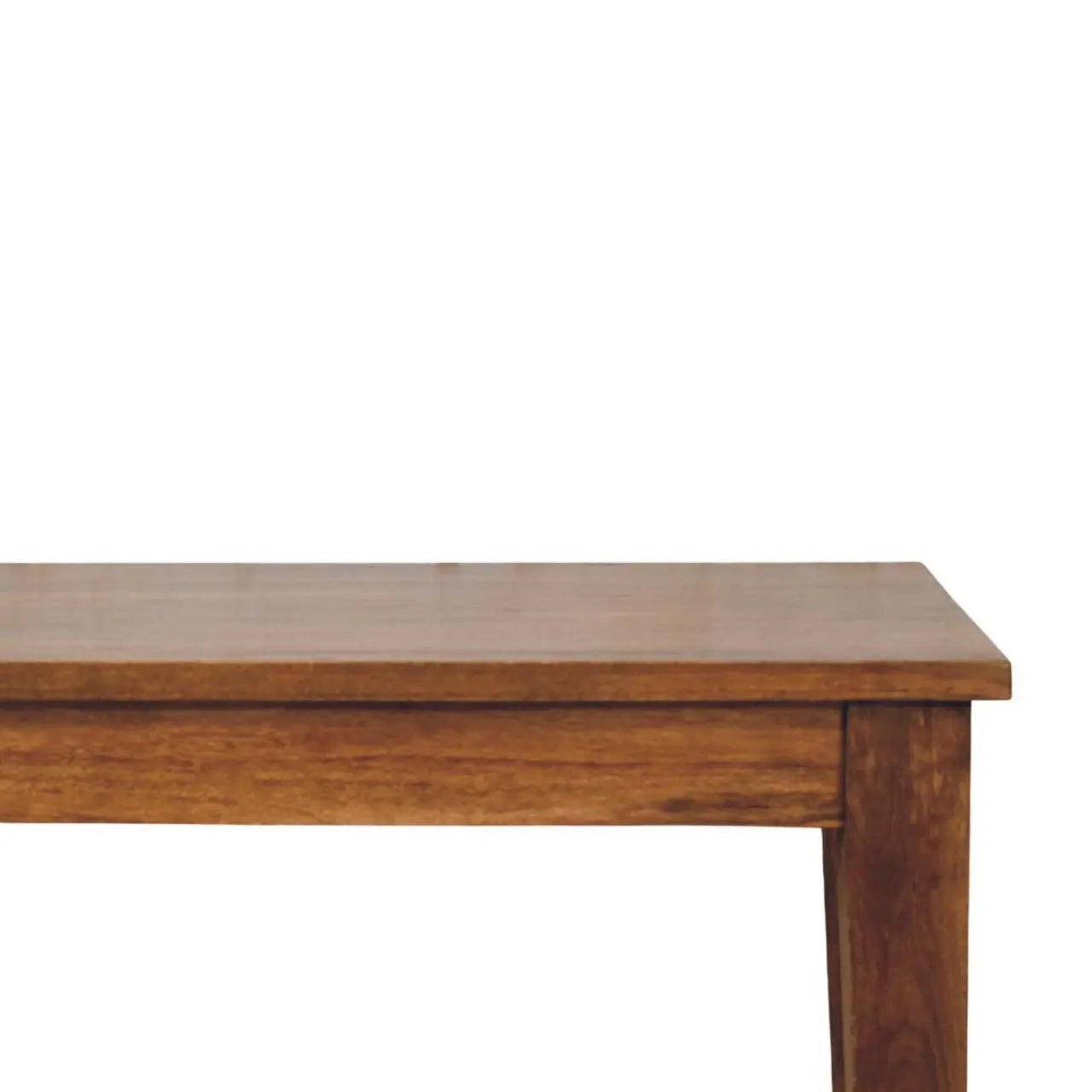 Classic Golden Teak Solid Wood Dining Table Avivra