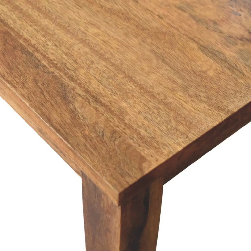 Classic Golden Teak Solid Wood Dining Table Avivra