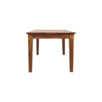 Classic Golden Teak Solid Wood Dining Table Avivra