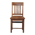 Leather Slatted Dining Chair Avivra