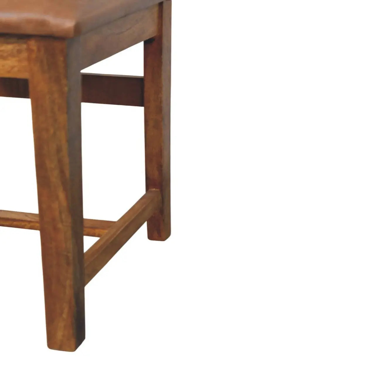 Leather Slatted Dining Chair Avivra
