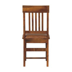 Leather Slatted Dining Chair Avivra