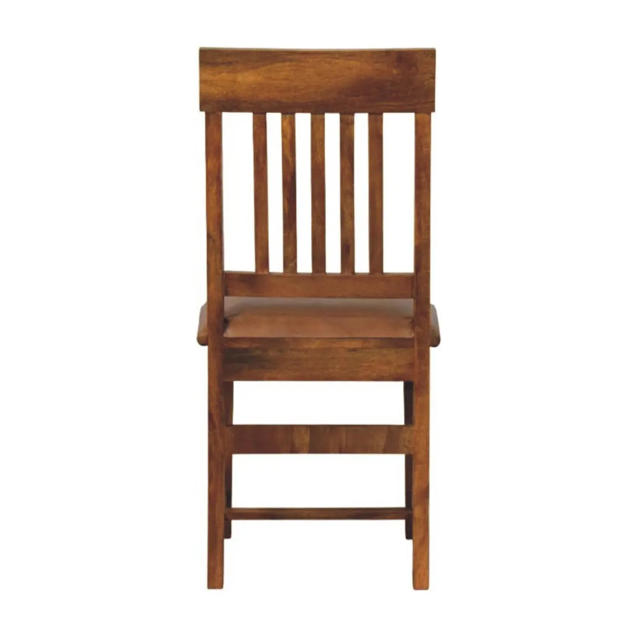 Leather Slatted Dining Chair Avivra