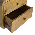 Curved Wall-Mounted Nightstand – Two Drawer - Avivra