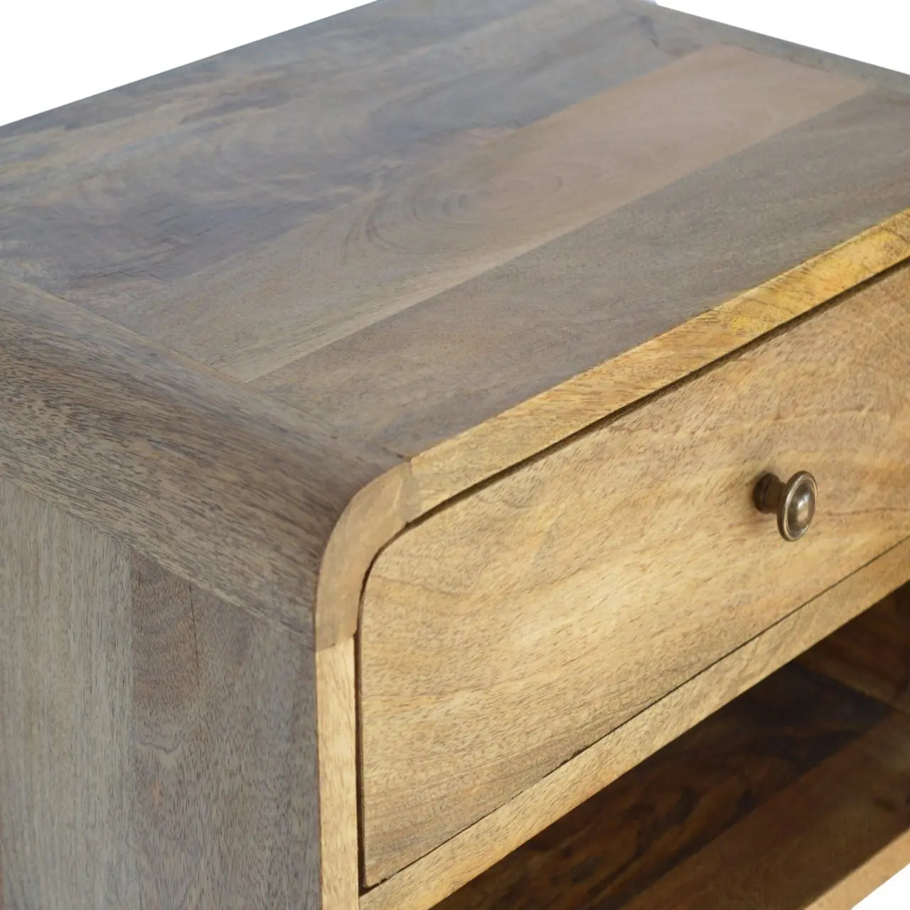 Floating Curve Open Slot Nightstand - Avivra