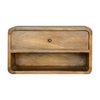 Floating Curve Open Slot Nightstand - Avivra