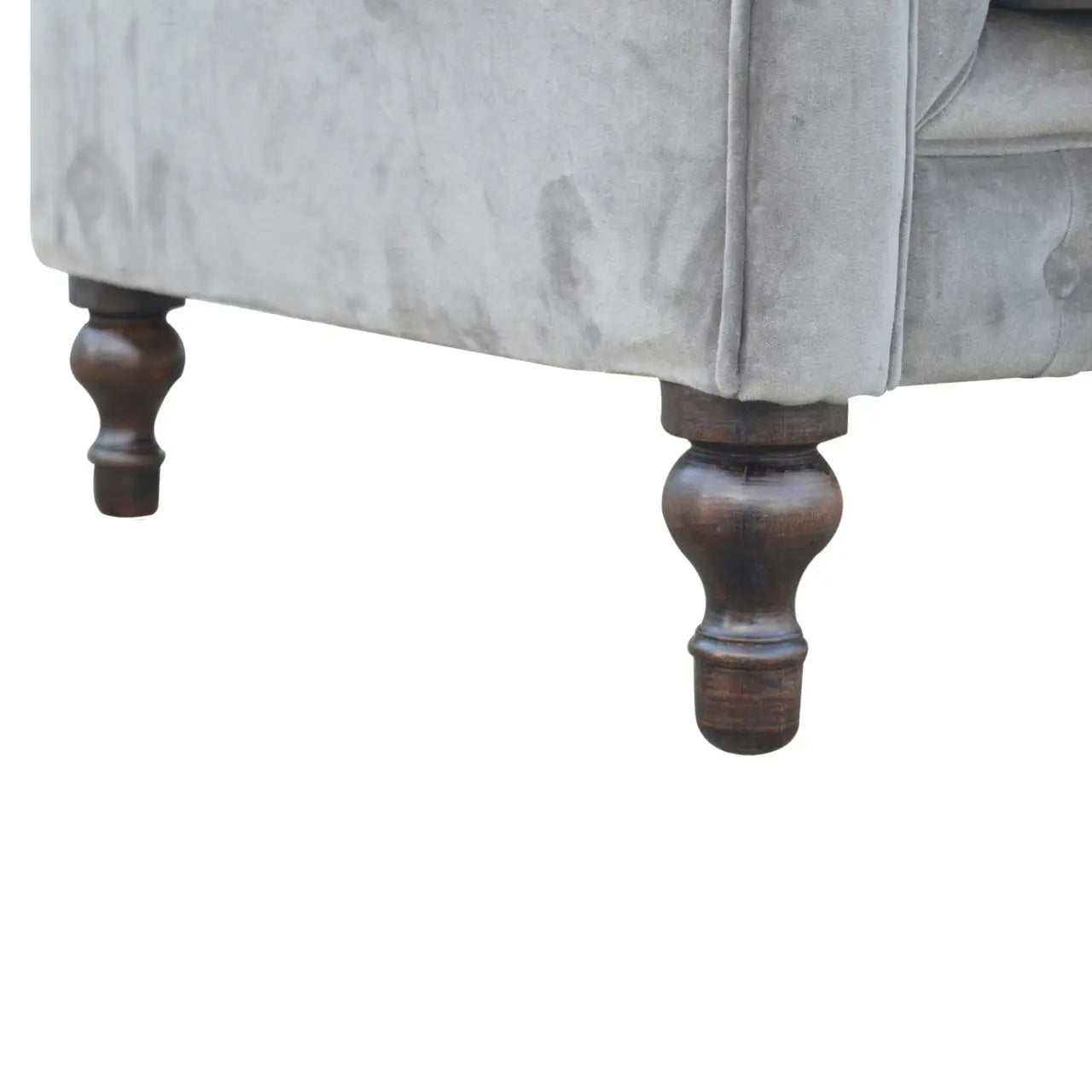 Grey Velvet Chesterfield Sofa Avivra