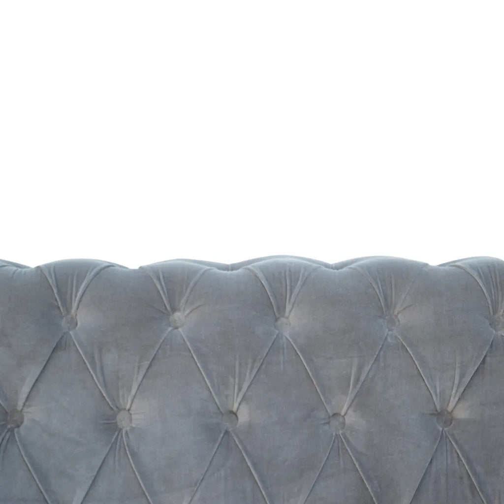 Grey Velvet Chesterfield Sofa Avivra