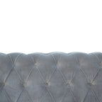 Grey Velvet Chesterfield Sofa Avivra