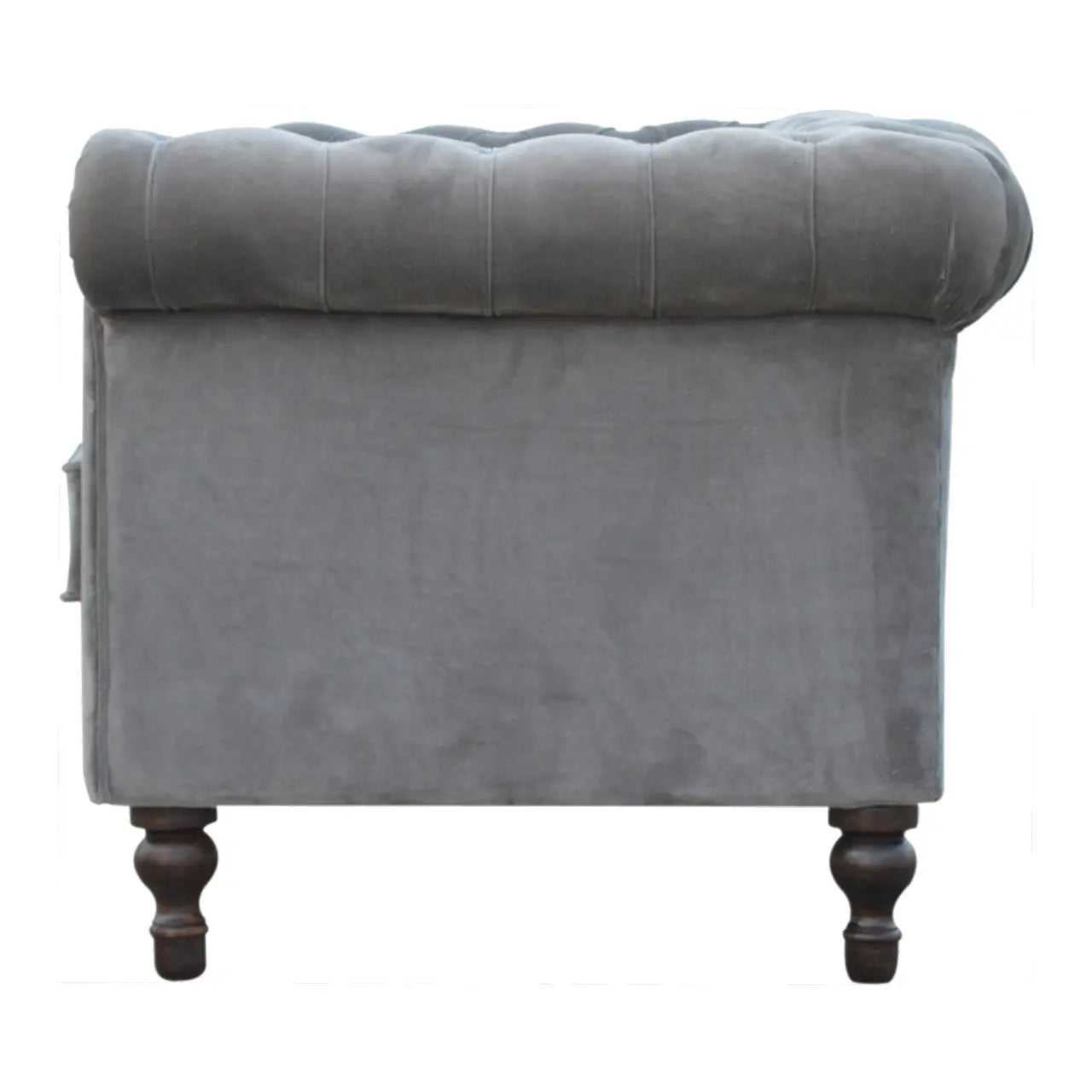 Grey Velvet Chesterfield Sofa Avivra