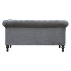 Grey Velvet Chesterfield Sofa Avivra