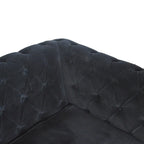 Black Velvet Chesterfield Sofa - Avivra