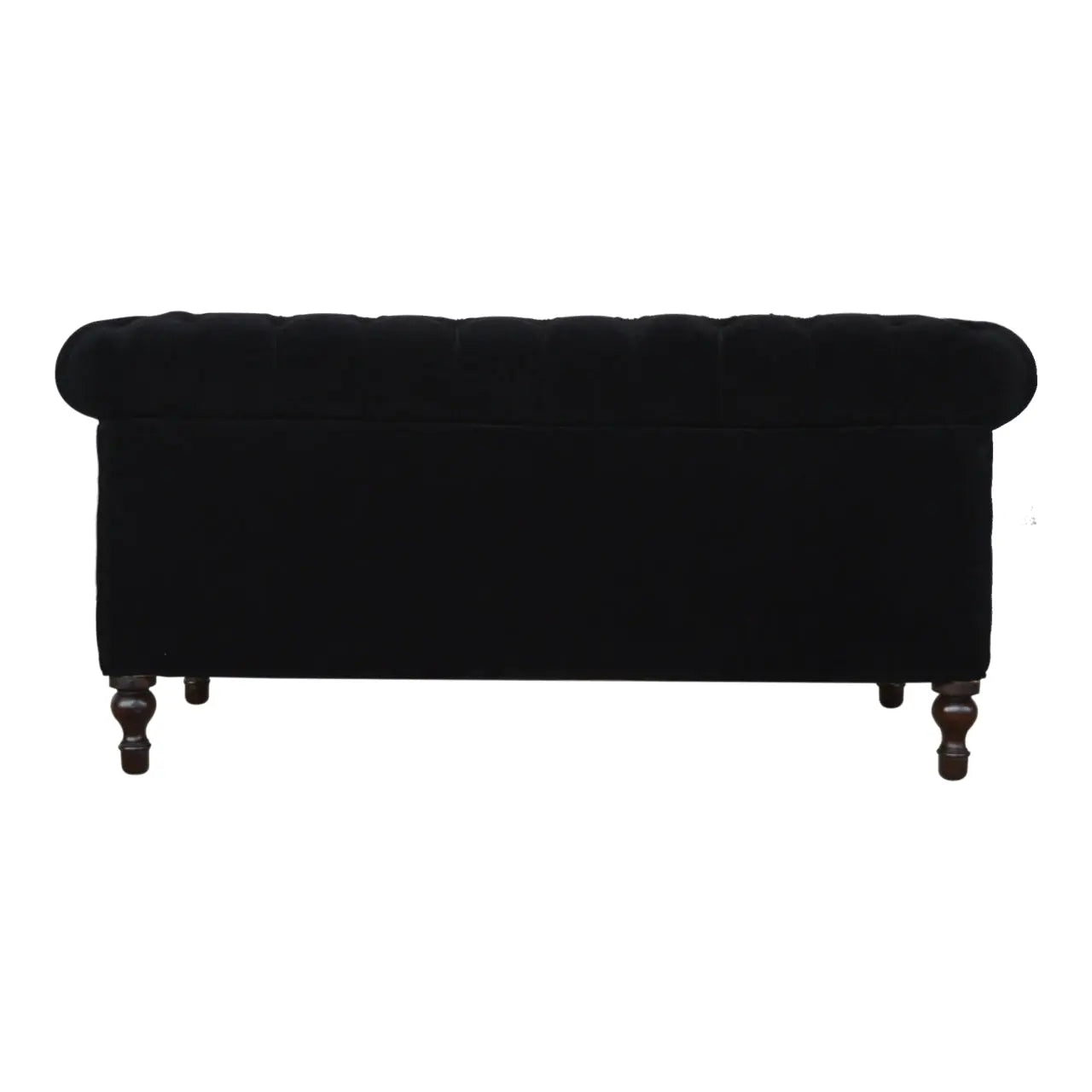 Black Velvet Chesterfield Sofa - Avivra