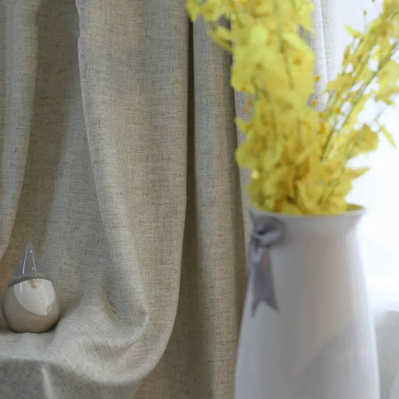 Custom Cotton Linen Curtains - Minimalist and Fresh Styles