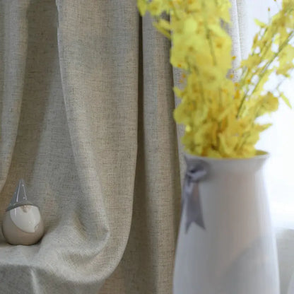 Custom Cotton Linen Curtains - Minimalist and Fresh Styles