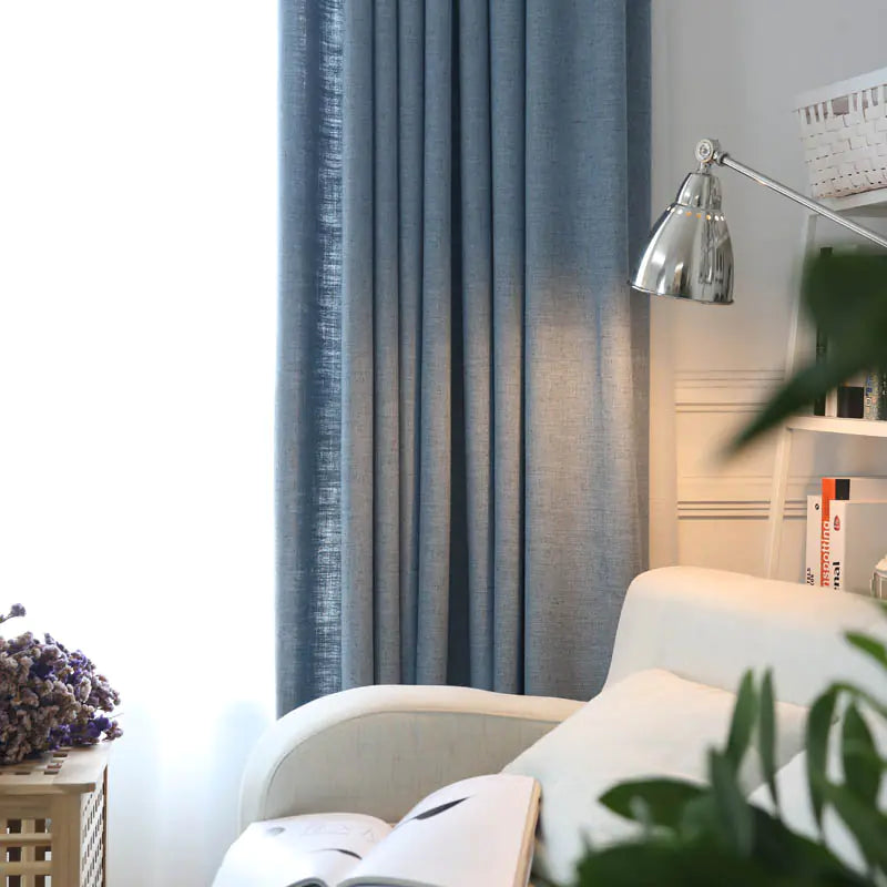 Custom Cotton Linen Curtains - Minimalist and Fresh Styles