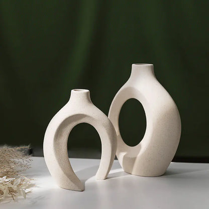 European-Style Ceramic Vase – Minimalist Modern Home Decor