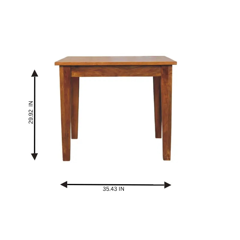 Golden Teak Solid Wood Dining Table Avivra