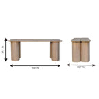 Twin Plank Mango Wood Bench Avivra