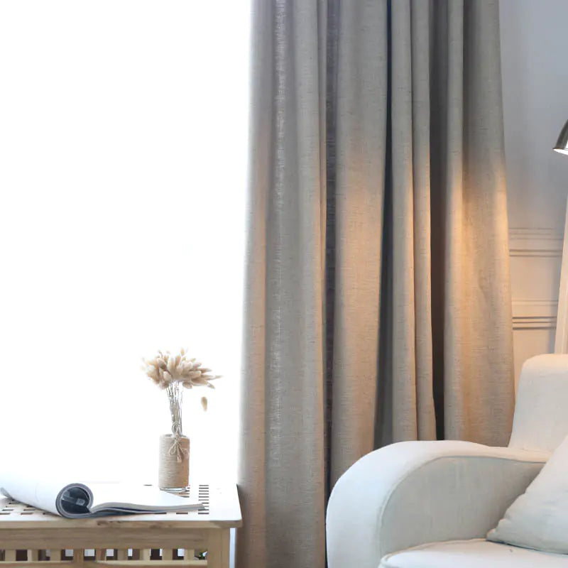Custom Cotton Linen Curtains - Minimalist and Fresh Styles