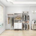Modern Open Wardrobe Closet System with Drawers