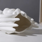 Nordic Ceramic Body Art Vase – Minimalist White Sculpture Home Decor