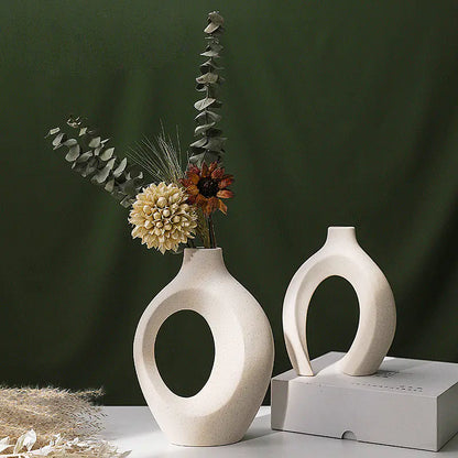 European-Style Ceramic Vase – Minimalist Modern Home Decor