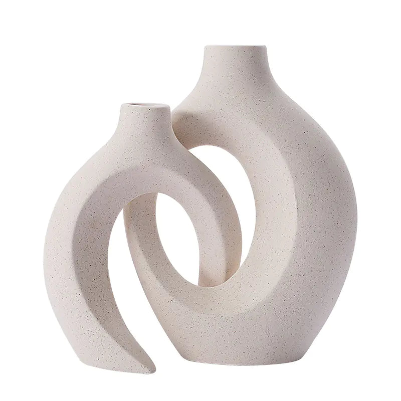 European-Style Ceramic Vase – Minimalist Modern Home Decor